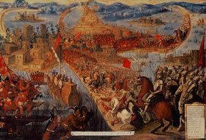 The Conquest of Tenochtitlan, from the 